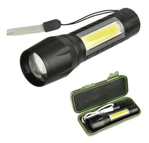 Linterna LED con estuche